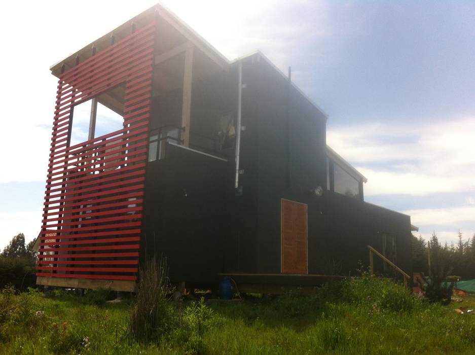 Casa en Algarrobo. Diseño y construccion de vivienda energitermica. Casa pasiva. Alto confort termico, Casas del Girasol- arquitecto Viña del mar Valparaiso Santiago Casas del Girasol- arquitecto Viña del mar Valparaiso Santiago บ้านเดี่ยว