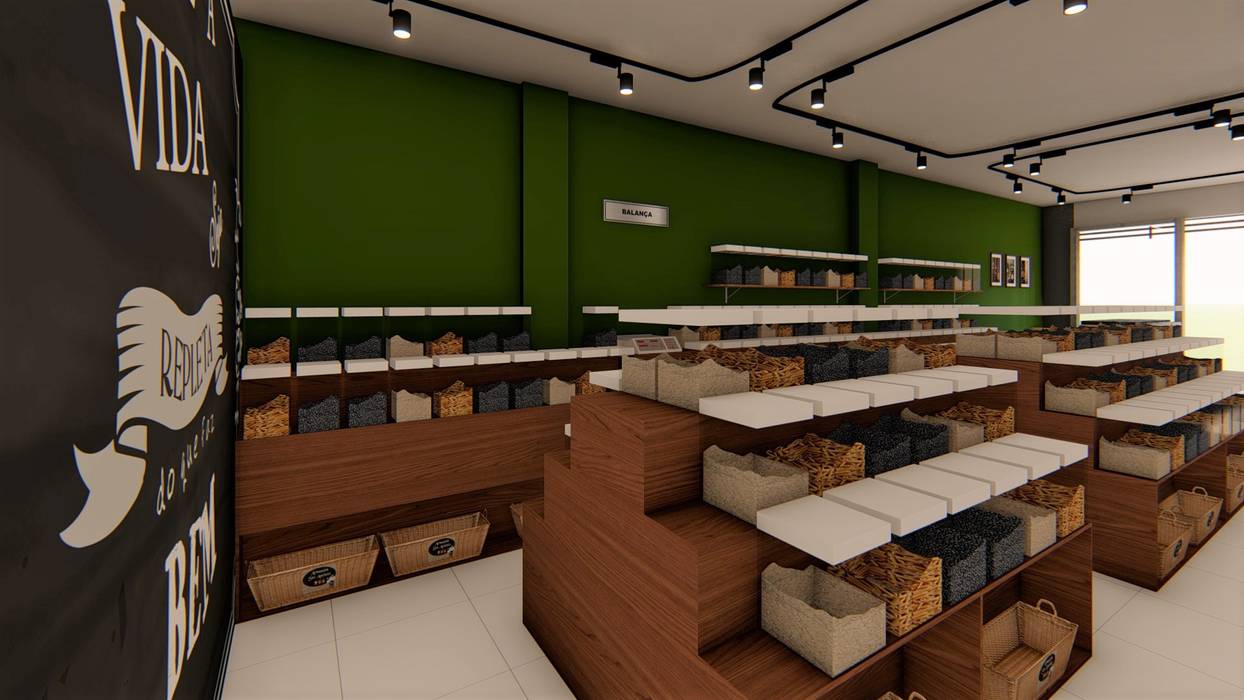 Armazém Santo Antônio - Projeto Comercial, Fark Fark 商业空间 木頭 Wood effect 辦公室&店面