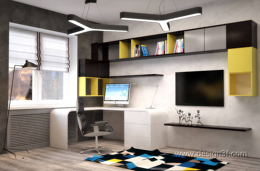 Комната для подростка, студия Design3F студия Design3F Kamar Bayi/Anak Minimalis