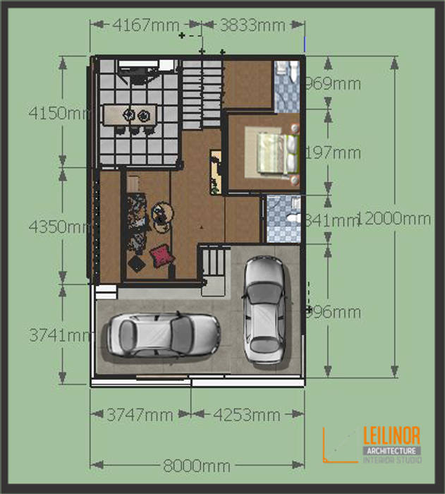 Outside in Tiny House, CV Leilinor Architect CV Leilinor Architect Lantai