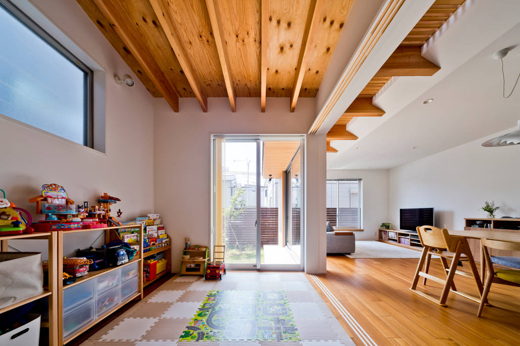南国の家 キリコ設計事務所 和風デザインの 子供部屋 木 Homify