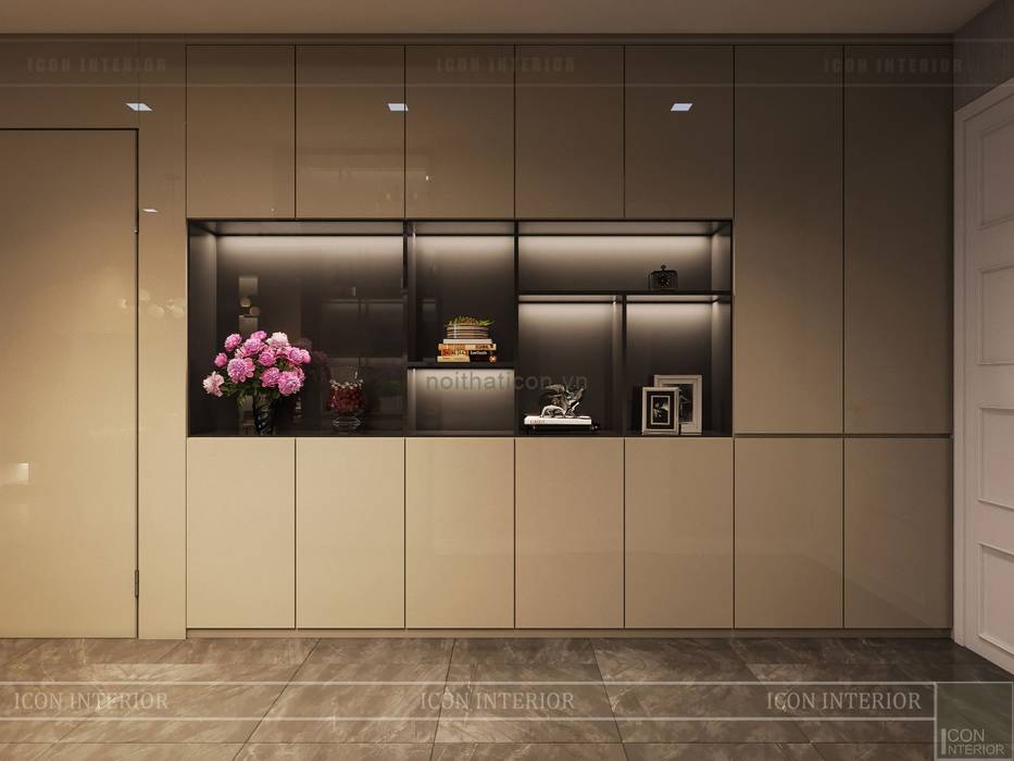 Thiết kế nội thất hiện đại tinh tế ở căn hộ Vinhomes Central Park, ICON INTERIOR ICON INTERIOR Cửa ra vào
