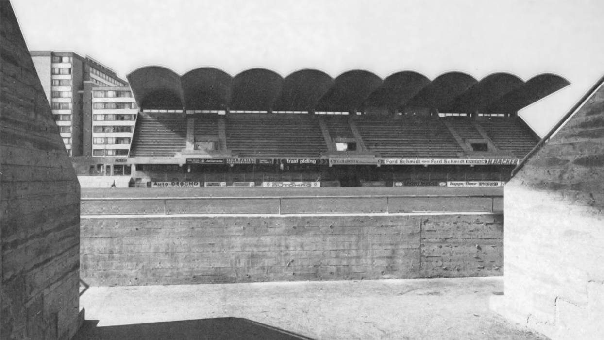 STADION LEHEN, SV AUSTRIA SALZBURG, ADLHART ARCHITEKTEN, ADLHART Architekten | Hallein - Seeham ADLHART Architekten | Hallein - Seeham Espacios comerciales Estadios