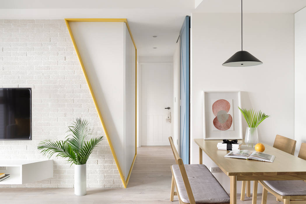 A.K.I.House, 寓子設計 寓子設計 斯堪的納維亞風格的走廊，走廊和樓梯