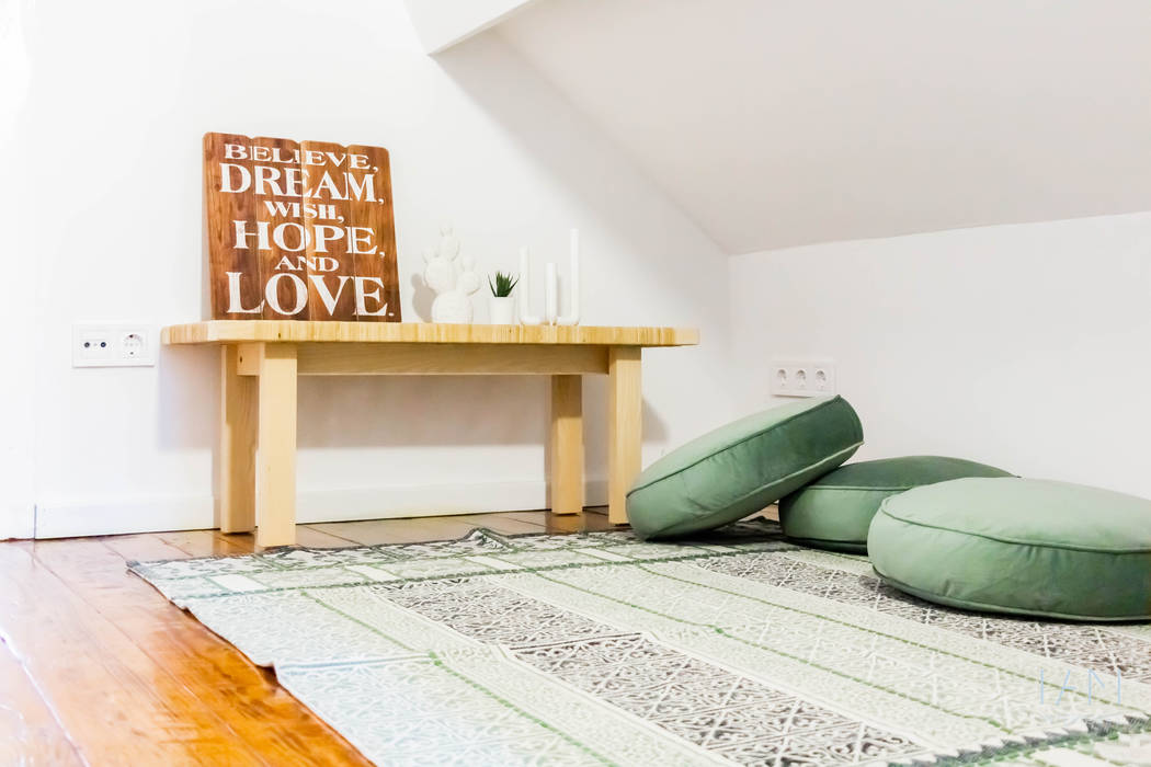 Espaço Lounge | Suite B IAM Interiores Quartos escandinavos