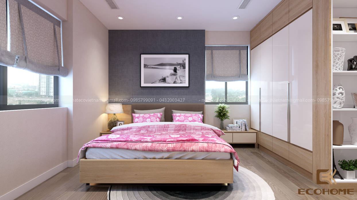 Phòng ngủ master homify Phòng ngủ phong cách hiện đại