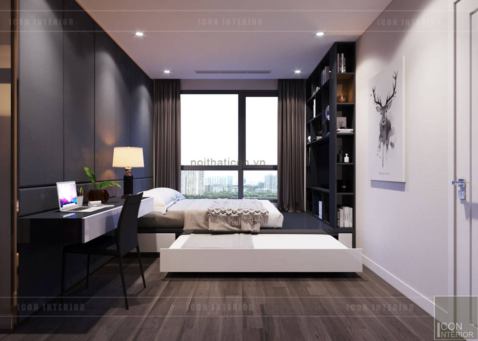 THIẾT KẾ NỘI THẤT CĂN HỘ: Kết hợp Neoclassic và Contemporary style, ICON INTERIOR ICON INTERIOR Dormitorios de estilo moderno