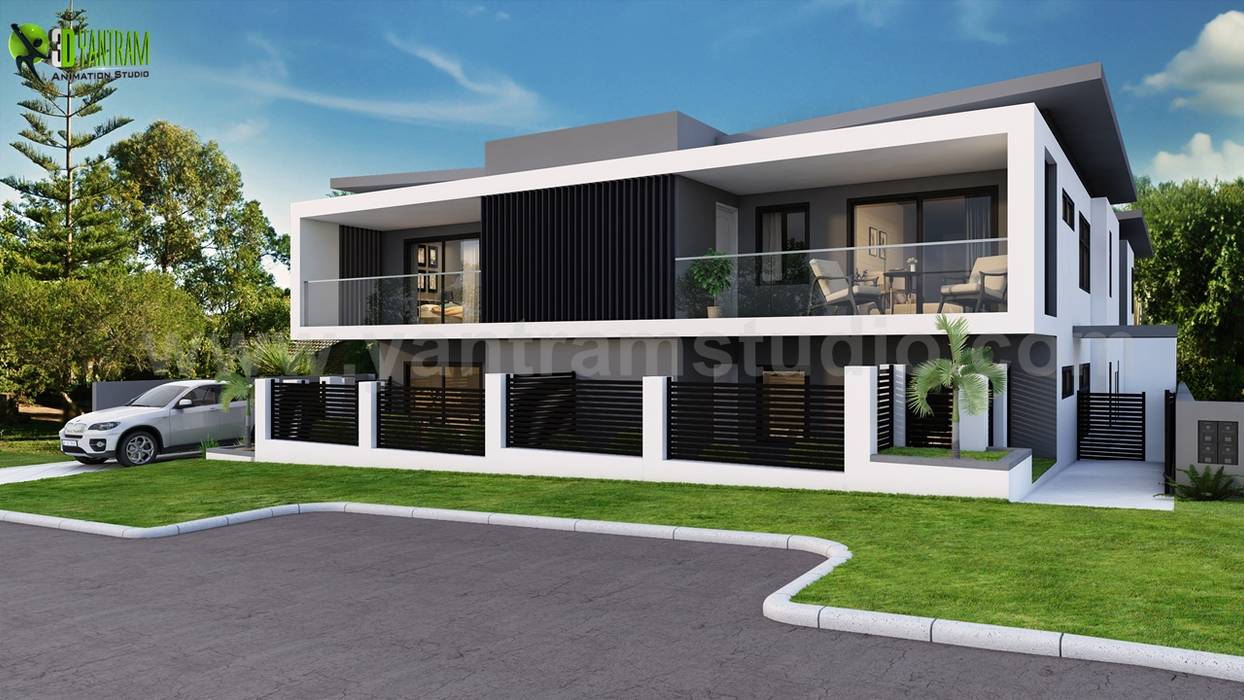 Dream House Exterior Rendering Ideas Yantram Animation Studio Corporation Passive house Concrete dream,house,house design,exterior,design,rendering,architectural render,3d exterior modeling,visualization firms