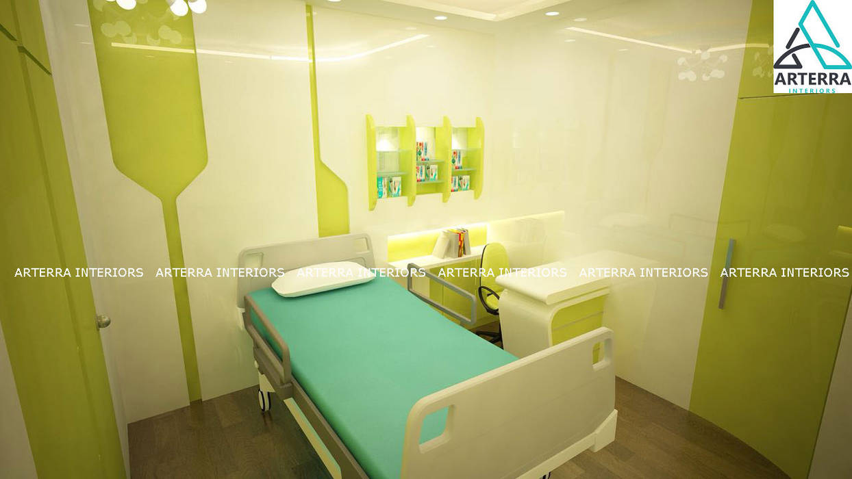 Various Projects in Bangalore, Arterra Interiors Arterra Interiors Powierzchnie handlowe Kliniki