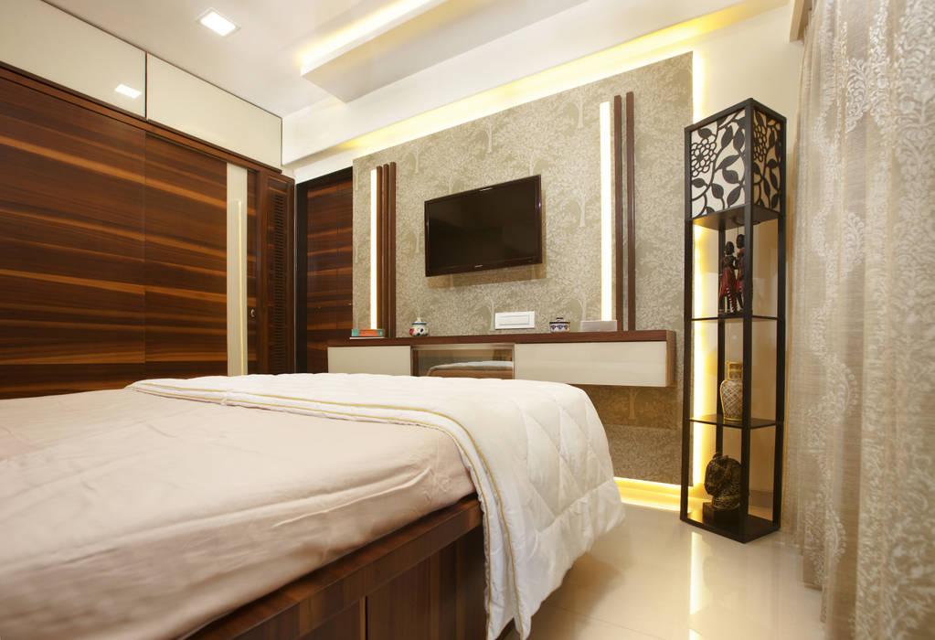 Lakhanis, Mumbai, Urbane Storey Urbane Storey Modern Bedroom