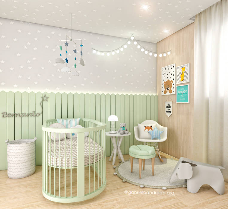 Quarto de bebê, Gabriela Andrade Arquitetura Gabriela Andrade Arquitetura Babyzimmer