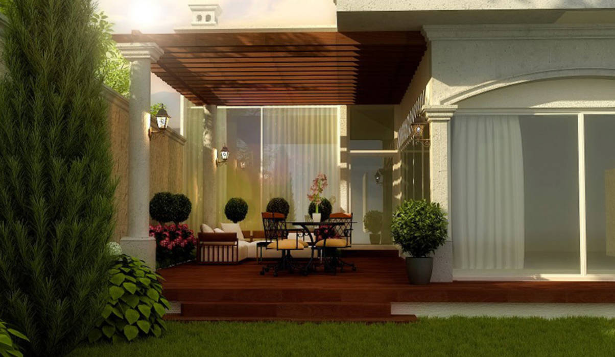 Deck TAR ARQUITECTOS Jardines clásicos Terraza,jardin,deck,interiores,exteriores,saltillo,monterrey,mobiliario