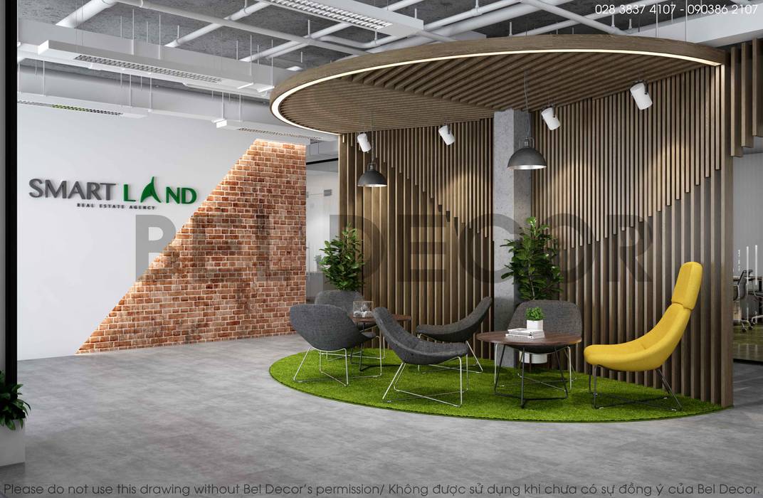 THIẾT KẾ NỘI THẤT CO-WORKING (PR1739) - Bel Decor, Bel Decor Bel Decor