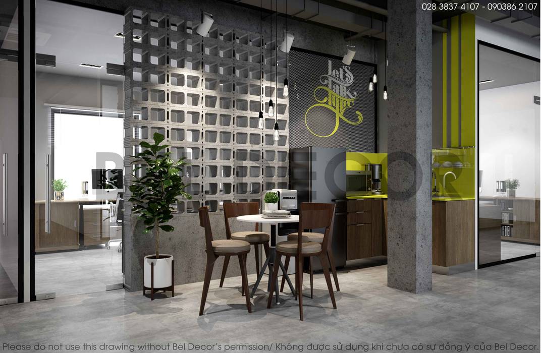 THIẾT KẾ NỘI THẤT CO-WORKING (PR1739) - Bel Decor, Bel Decor Bel Decor