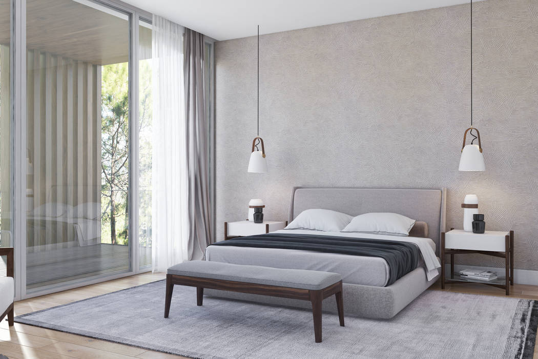 Спальня в стиле модерн от DZINE & CO, Arquitectura e Design de Interiores Модерн