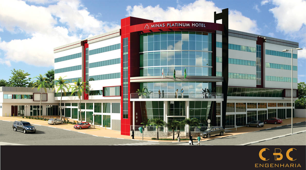 Minas Platinum Hotel e Convention , CBC Engenharia CBC Engenharia Espaços comerciais Vidro Hotéis