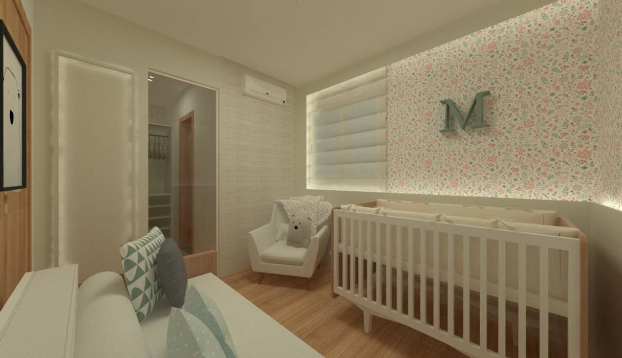 INTERIORES | QUARTO BABY M•T, GABRIELA GUERREIRO | ARQUITETURA GABRIELA GUERREIRO | ARQUITETURA Baby room