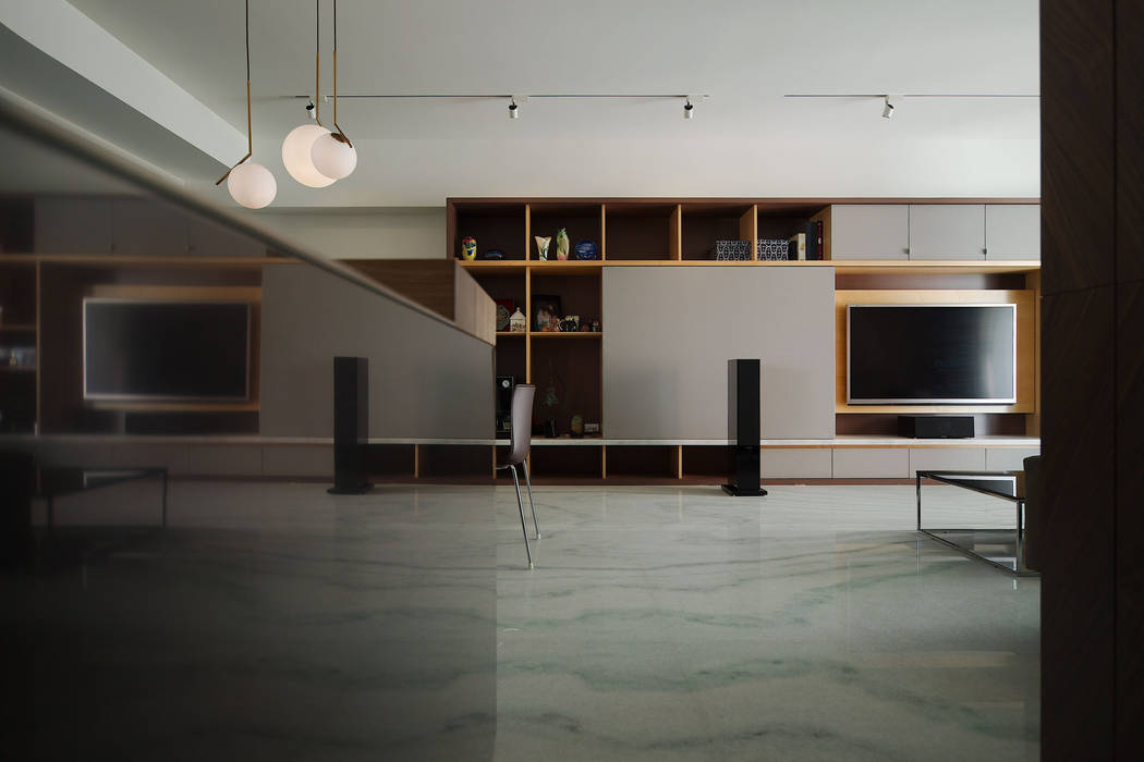 客廳 直方設計有限公司 Floors Marble