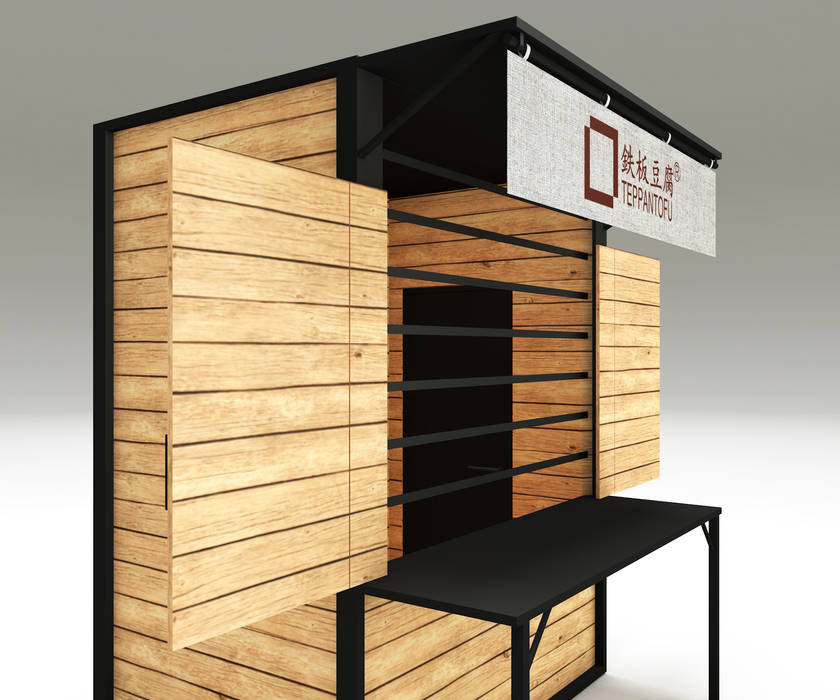 STREET FOOD STAND, Studio Maiden Studio Maiden Dapur built in