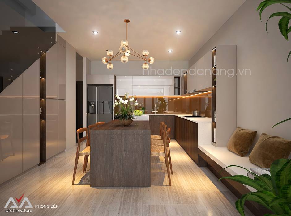 Thiết kế nhà phố đẹp tại Đà Nẵng, AVA Architects AVA Architects Modern kitchen