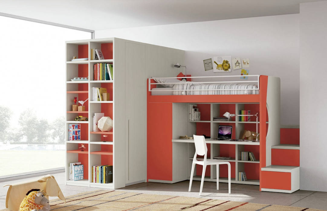Mobiliario para dormitorios, BMAA BMAA Habitaciones para niños de estilo minimalista Camas y cunas