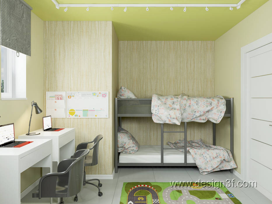 Interer Detskoj S Mebelyu Ikea Studiya Design3f Detskaya Komnata V Skandinavskom Stile Homify