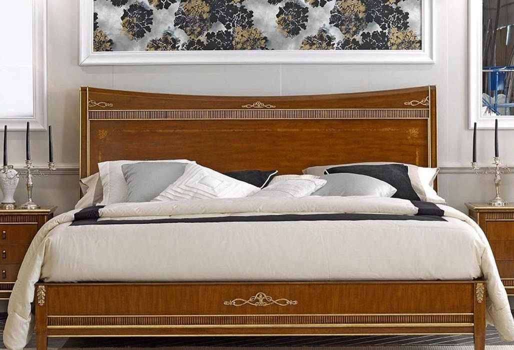 新古典臥室雙人床 北京恒邦信大国际贸易有限公司 Scandinavian style bedroom Textiles