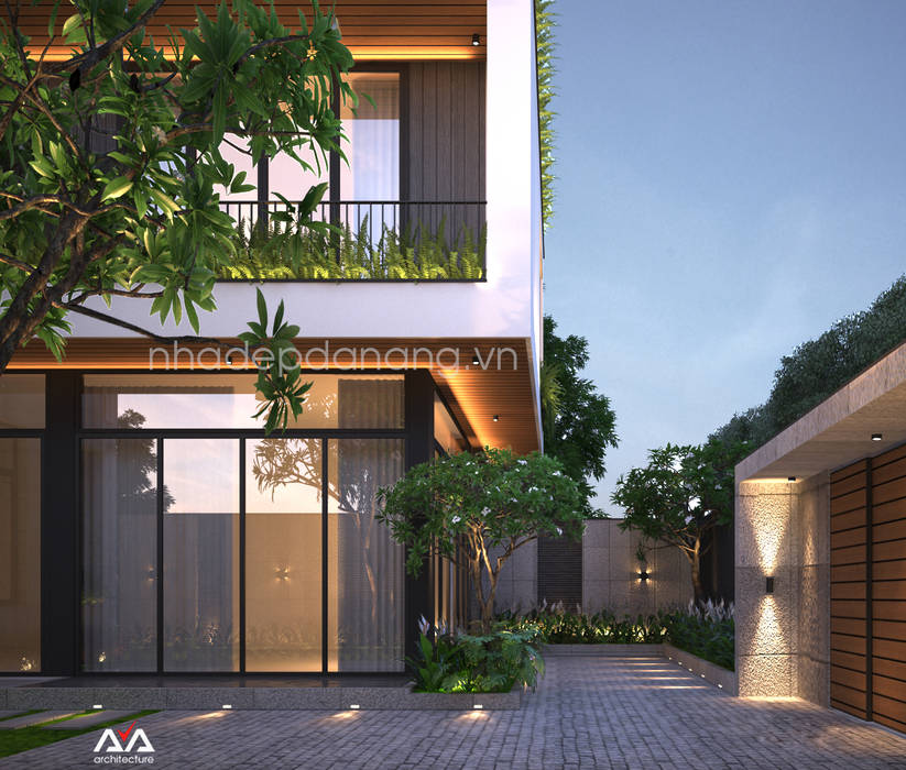 Thiết kế biệt thự hiện đại 3 tầng, AVA Architects AVA Architects Casas de estilo moderno