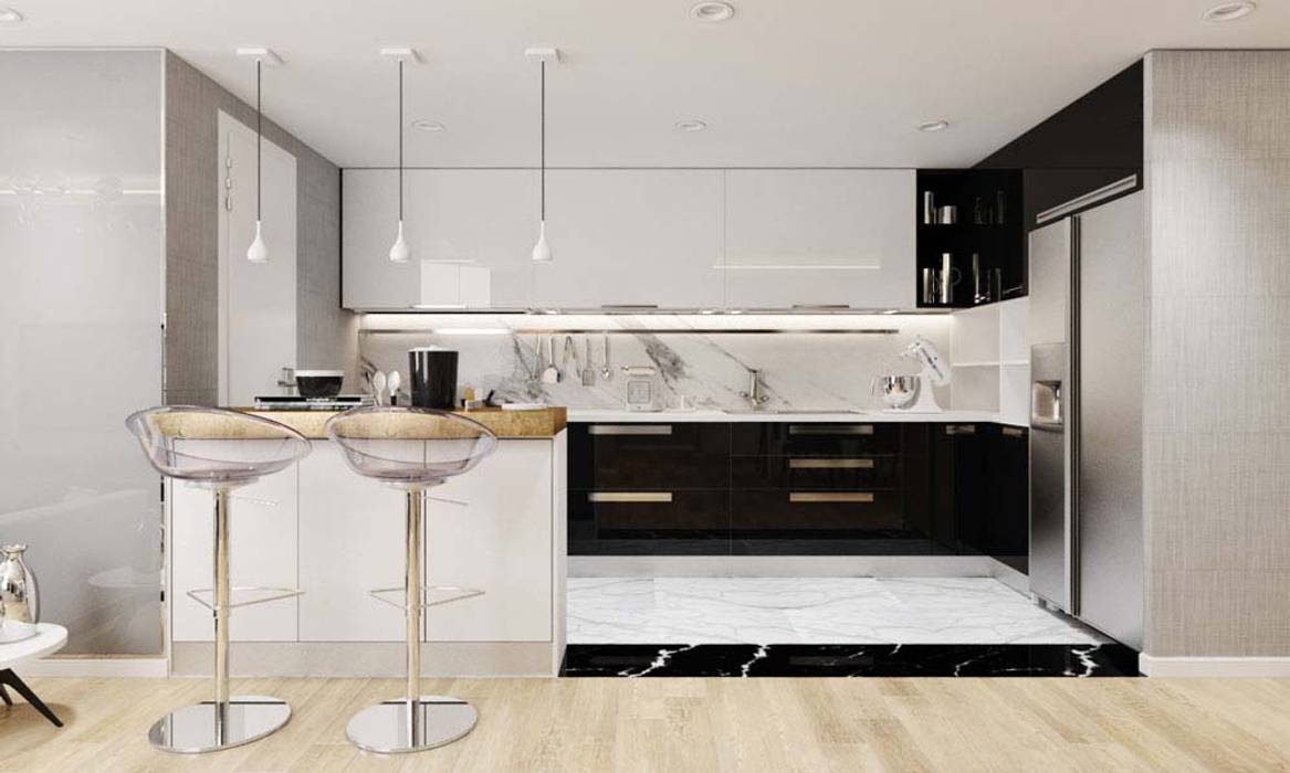 thiết kế nội thất hiện đại CÔNG TY THIẾT KẾ NHÀ ĐẸP SANG TRỌNG CEEB Tủ bếp