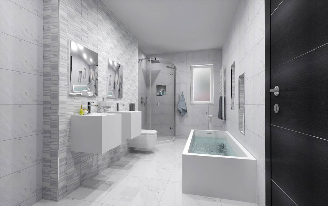 BATHROOM 3D DESIGNS, Porcelanosa Porcelanosa Modern bathroom