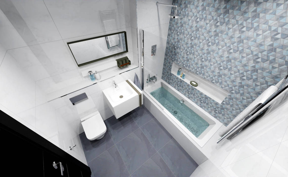 BATHROOM 3D DESIGNS, Porcelanosa Porcelanosa Modern bathroom