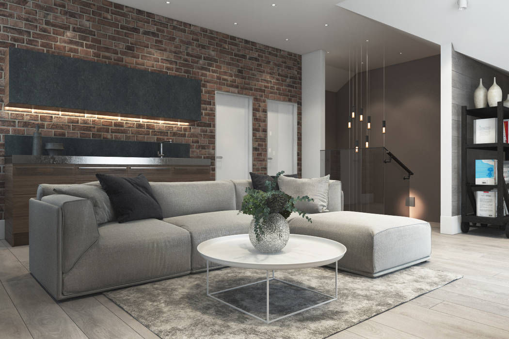 Дизайн-проект таунхауса в КП "Кембридж", Style Home Style Home Медиа комната в стиле минимализм