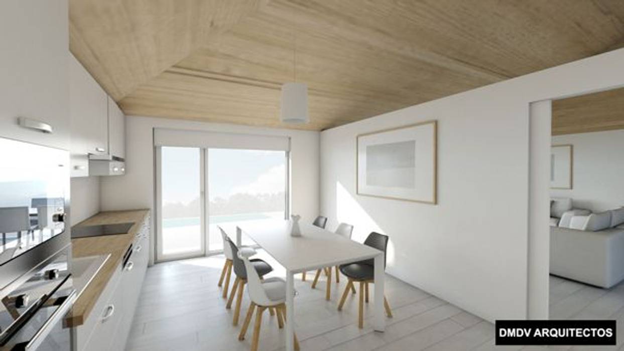 Vivienda PASSIVHAUS Pelayos de la Presa (Madrid). Casa Diez., DMDV Arquitectos DMDV Arquitectos Built-in kitchens