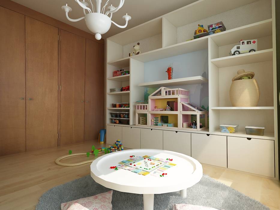 Cuarto de Juegos y Recámara de Niña, Soma & Croma Soma & Croma Girls Bedroom لکڑی پلاسٹک جامع