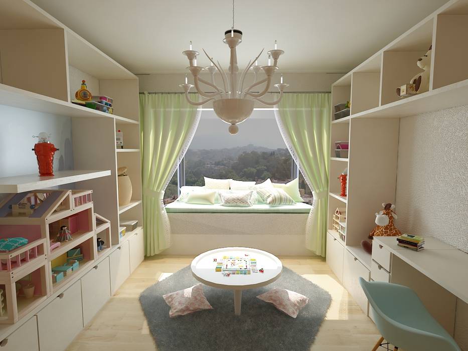 Cuarto de Juegos y Recámara de Niña, Soma & Croma Soma & Croma Girls Bedroom Wood-Plastic Composite