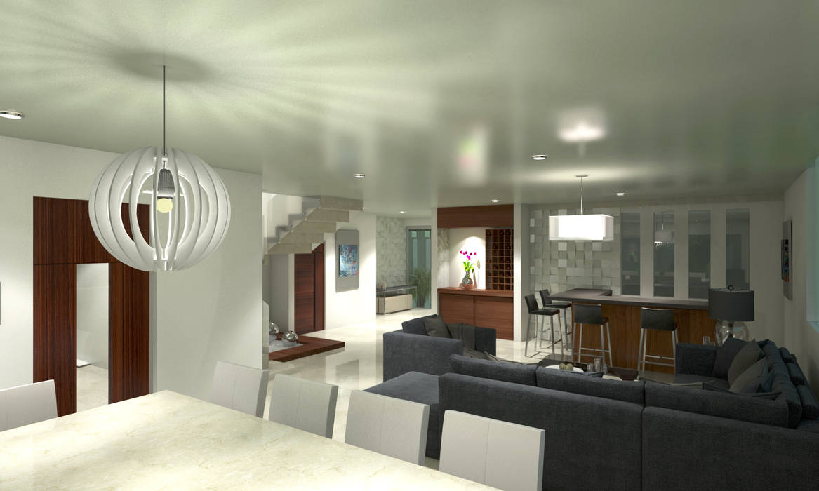 Residencia Marquesa Animas Xalapa Veracruz, CouturierStudio CouturierStudio Living room