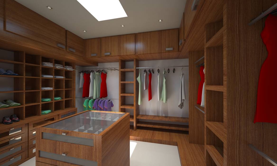 Residencia Marquesa Animas Xalapa Veracruz, CouturierStudio CouturierStudio Closets minimalistas