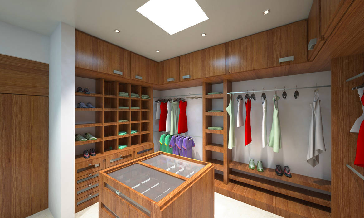 Residencia Marquesa Animas Xalapa Veracruz, CouturierStudio CouturierStudio Closets minimalistas