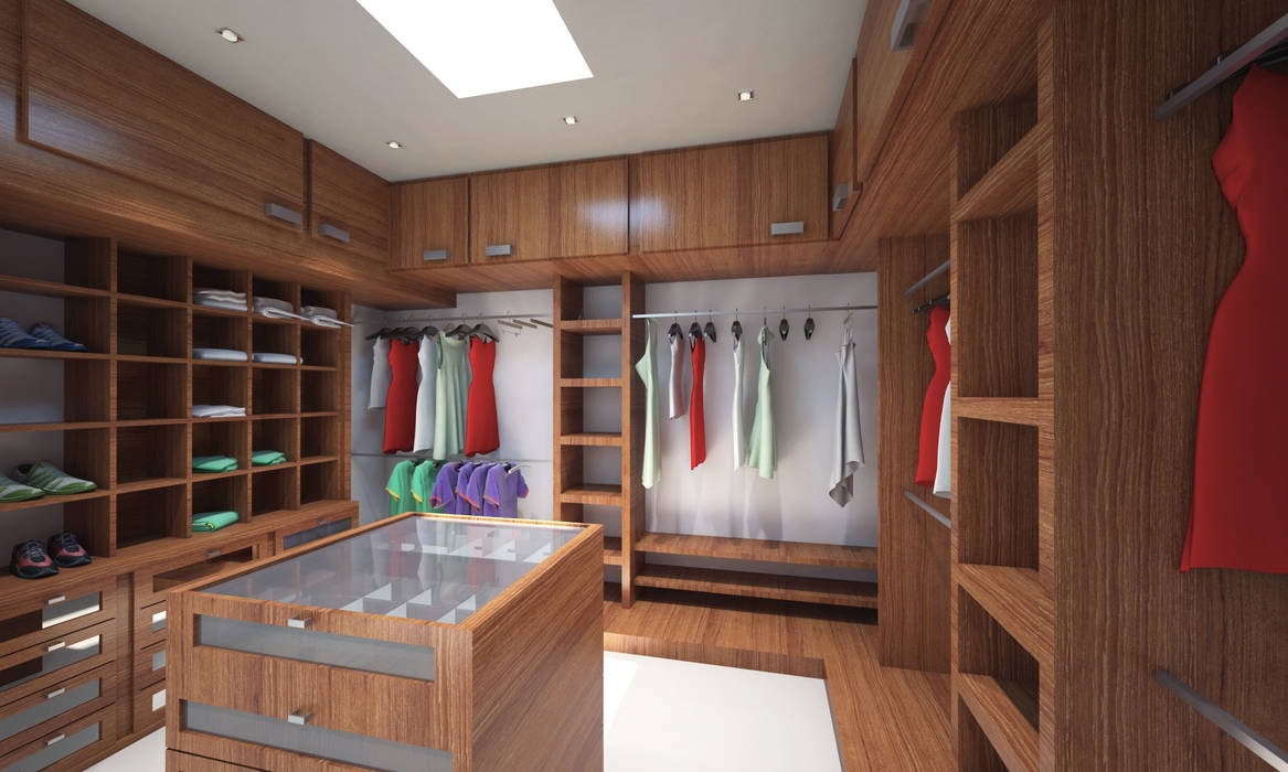 Residencia Marquesa Animas Xalapa Veracruz, CouturierStudio CouturierStudio Closets de estilo minimalista