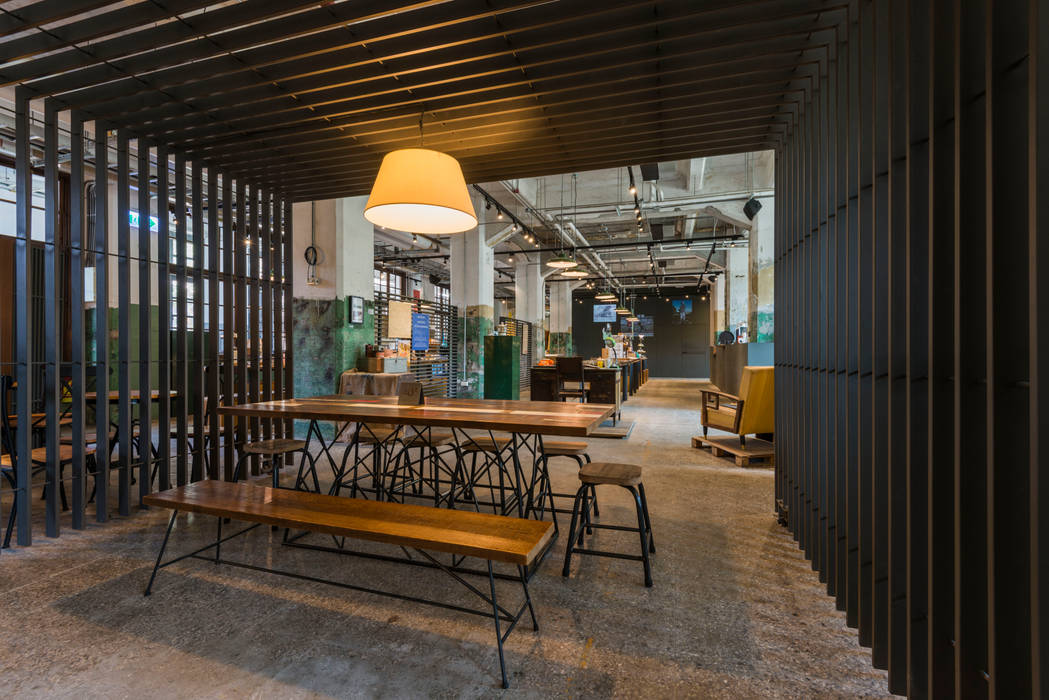 Songshan Culture and Creative Park Coffee&Souvenir Shop 亚卡默设计 Akuma Design 商业空间 鐵/鋼 餐廳