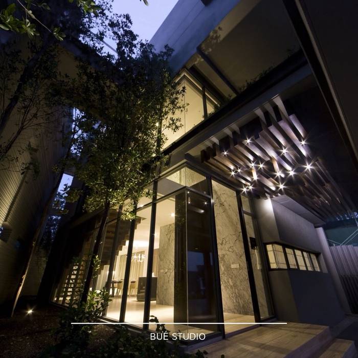 Private Residence, Bue Studio Co.,Ltd. Bue Studio Co.,Ltd. สวนภายใน ตกแต่งภายใน