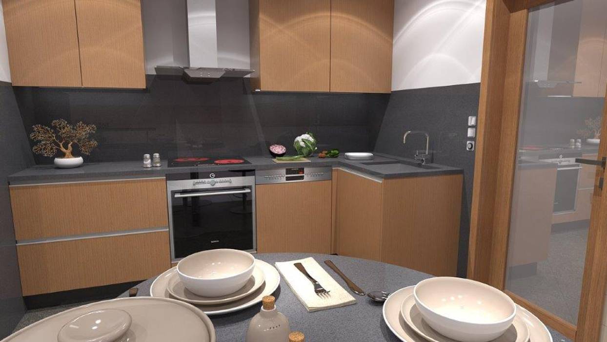 COZINHAS por Maria José Faria Interiores Ldª Moderno