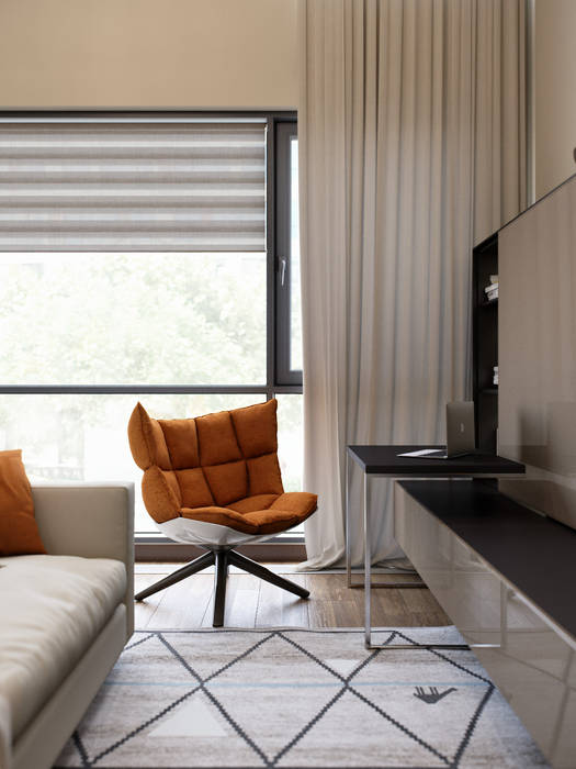 Апартаменты в ЖК TriBeCa, Lumier3Design Lumier3Design Salas de estilo moderno