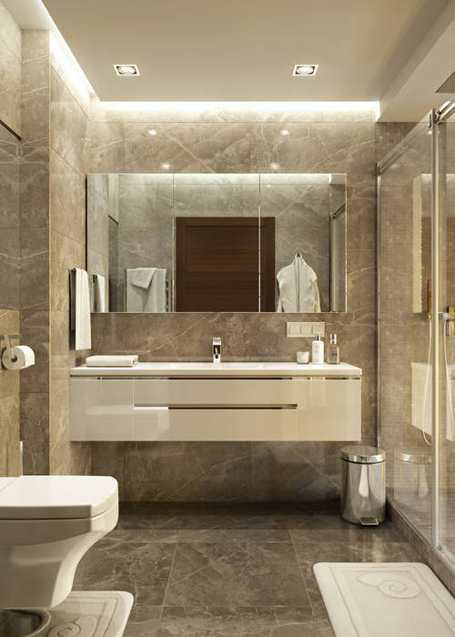 Апартаменты в ЖК TriBeCa, Lumier3Design Lumier3Design Modern style bathrooms