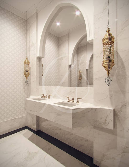 Family Villa Contemporary Arabic Interior Design Eclectic Style Bathroom By Comelite Architecture Structure And Interior Design Eclectic Marble Homify