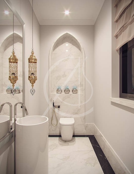 Family Villa Contemporary Arabic Interior Design Eclectic Style Bathroom By Comelite Architecture Structure And Interior Design Eclectic Marble Homify