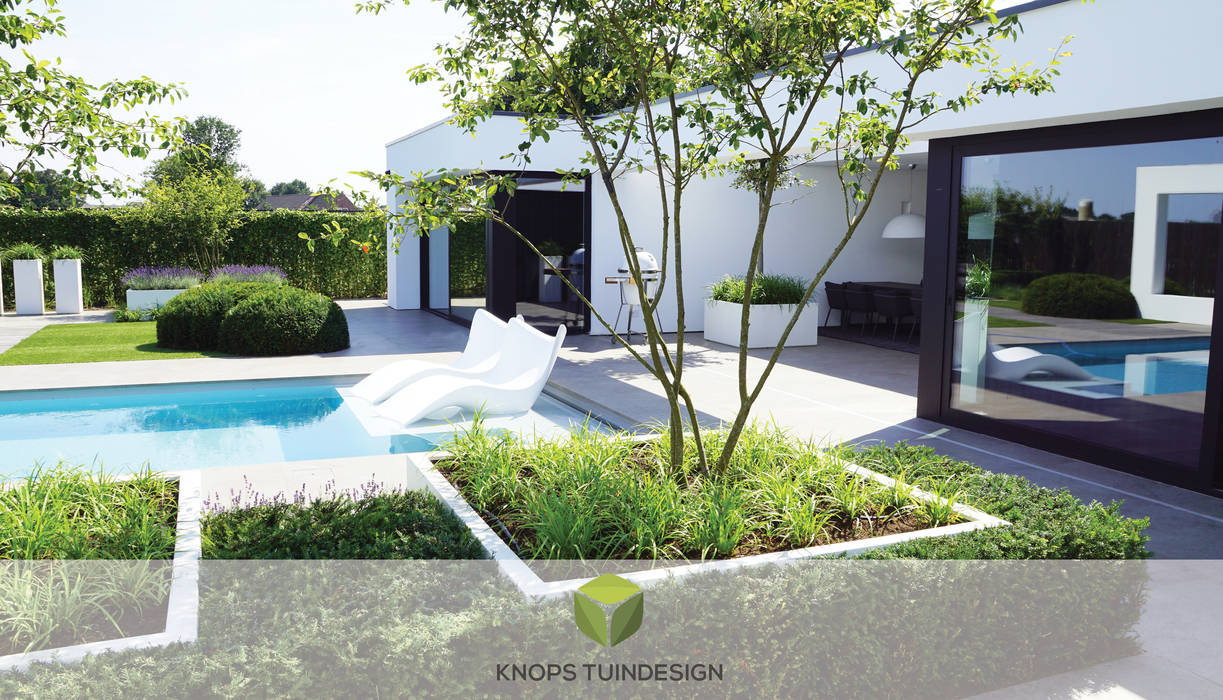 Luxe wellnesstuin Hilvarenbeek , Knops Tuindesign Knops Tuindesign