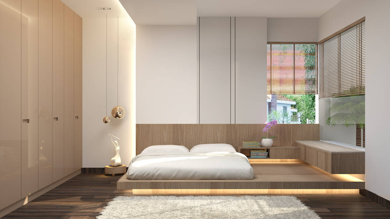 Floor Bed In The Bedroom By Rhythm And Emphasis Design