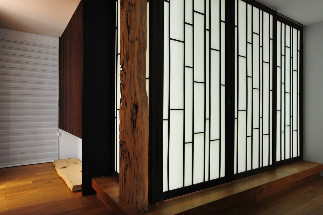 竹與紙 黃耀德建築師事務所 Adermark Design Studio Minimalist style doors