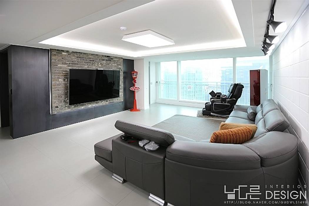 월성푸르지오 48평형, 남다른디자인 남다른디자인 Modern living room